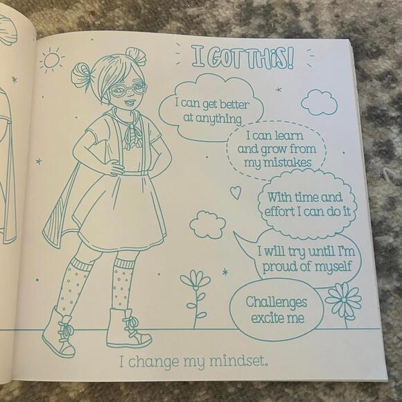 Random House Paperback Book Super Girl Mindset Coloring Book (NWT) - Picture 3 of 5